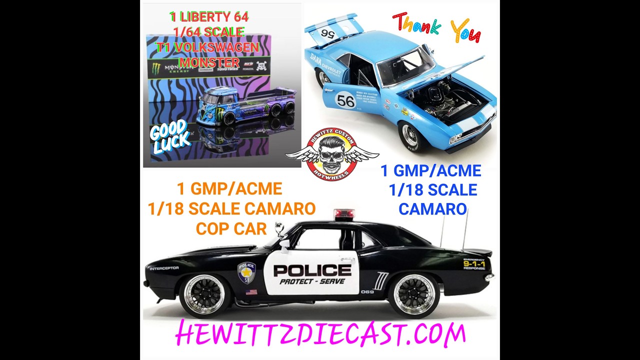  1/18 GMP/ACME STREET FIGHTER CAMARO & DANA SOUTHGATE CAMARO LIMITED TO 600 MODELS