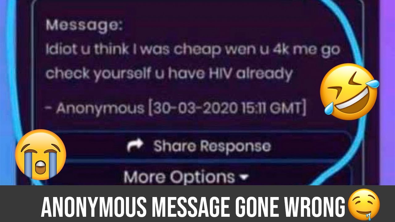 Anonymous Message Whatsapp game gone wrong (watch and try not to laugh)