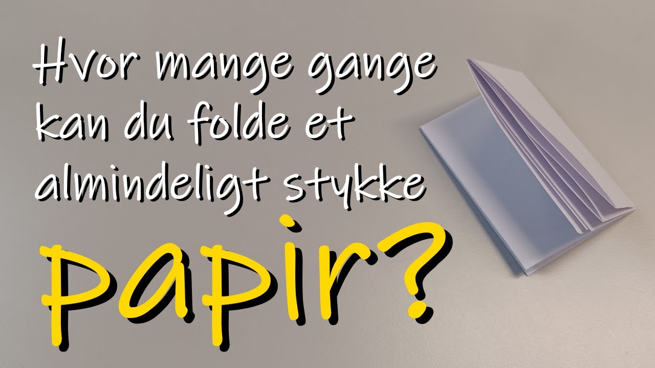 Papirfoldning (ikke origami)