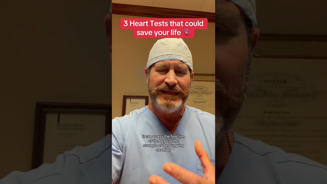 3 heart tests that you need to know about #doctor #surgeon #heartattack #hearthealth #fyp