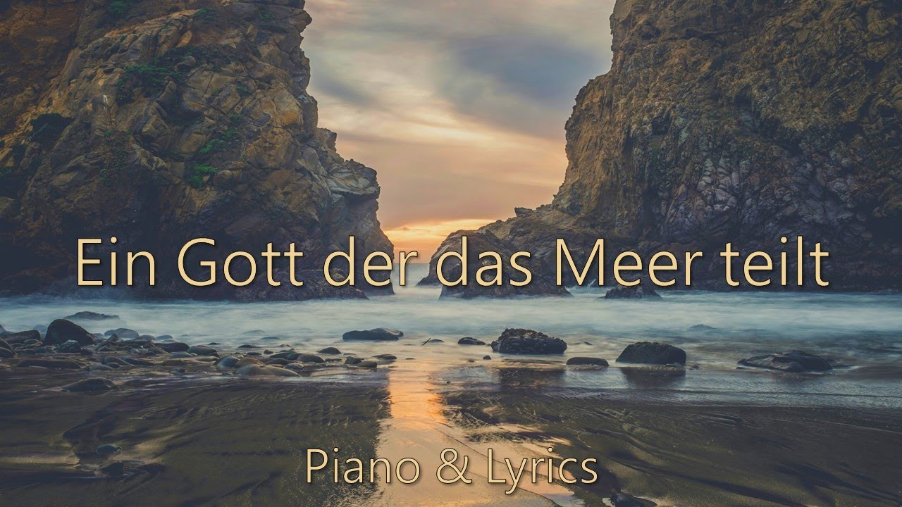 Ein Gott der das Meer teilt - Peaceful Piano Cover zum Mitsingen - Timo Langner - Lyric Video