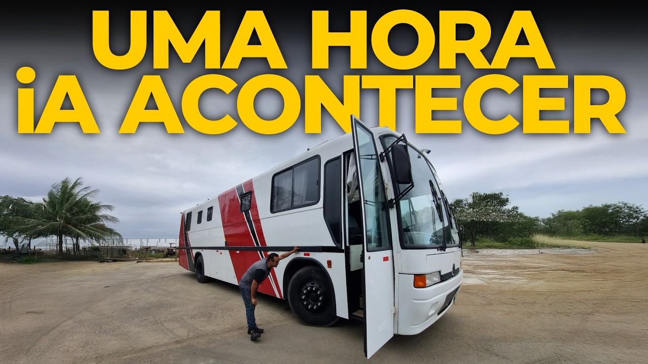 TIVEMOS QUE TROCAR O PNEU DO ÔNIBUS MOTORHOME NA BEIRA DA ESTRADA COM APENAS 30KM DE VIAGEM
