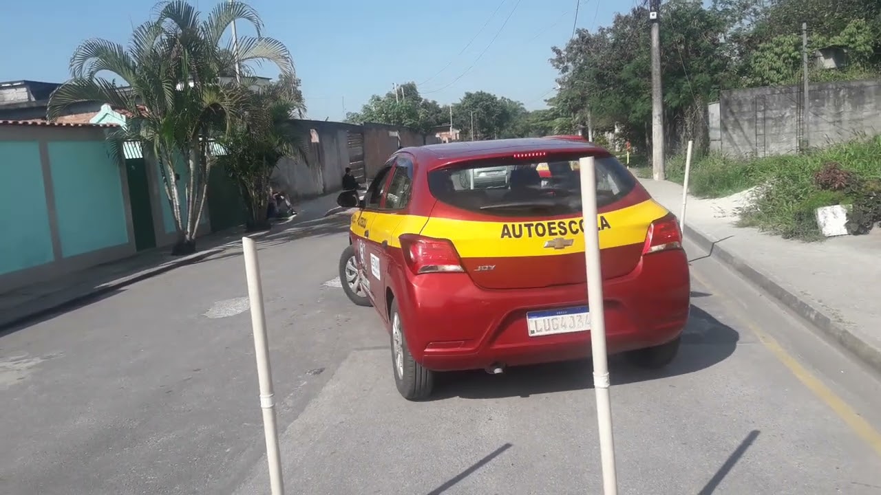 Baliza de 3 pontos, Ônix no local de prova - Parada Morabi - Autoescola DEC