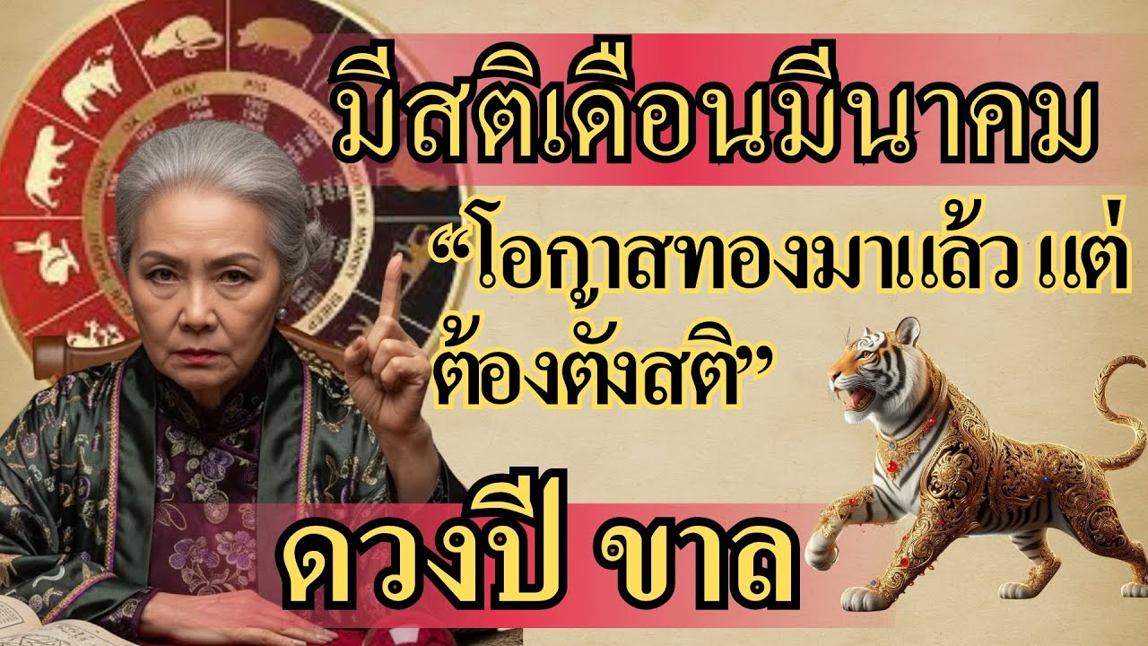 ดวงเดือนมีนาคม ปีขาล 🐯   โอกาสทองมาแล้ว แต่ต้องตั้งสติ เรื่องเล็กอาจกลายเป็นเรื่องใหญ่