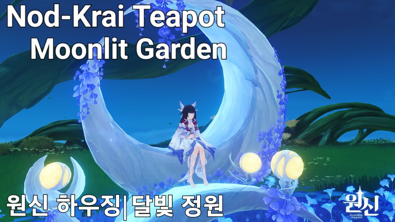 Nod-Krai Teapot🌙Moonlit Garden | Genshin Sereniteapot designs #sereniteapot #genshinimpact #nodkrai
