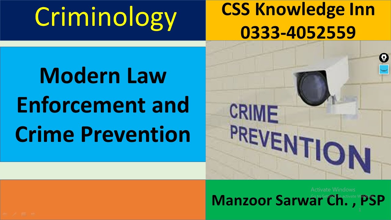 Crime Prevention | Crime prevention techniques | Modern Law Enforcement |