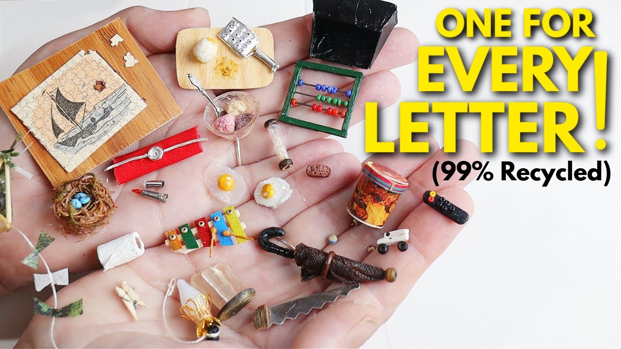 Making An Alphabet Of Miniatures We've Never Made Before - A Challenge!