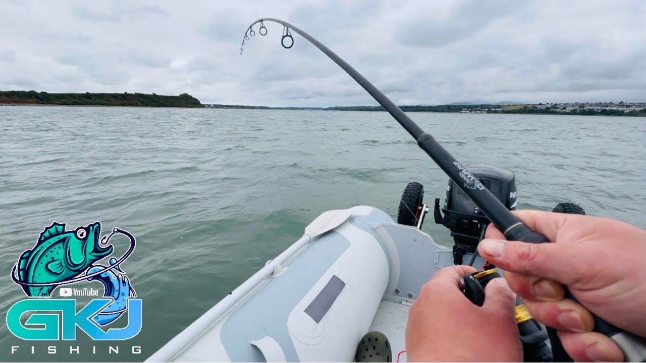 FISHING from my INFLATABLE BOAT!
