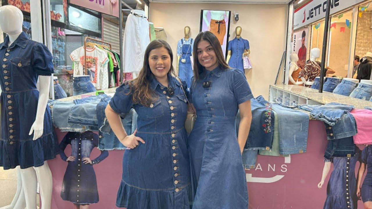 Vestidos Jeans Lindíssimos na Feira de Toritama-PE