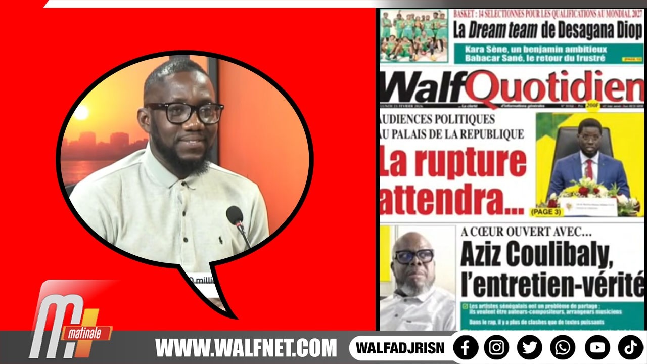Revue de presse en WOLOF du 23 février 2026 sur walfadarji avec Oumar Gueye