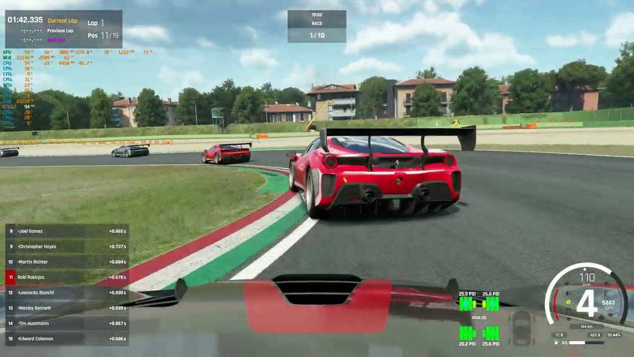 Assetto Corsa EVO - 4k ultra - fsr 4 ultra q. on rx 9070xt