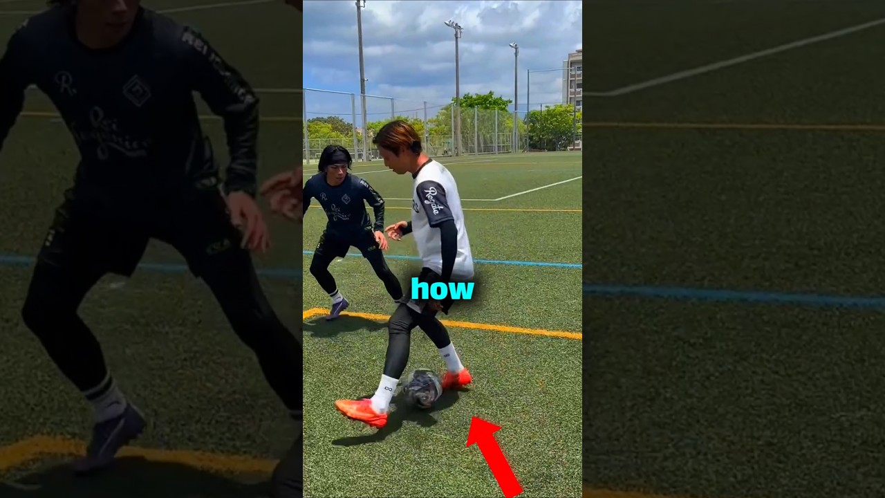 Как перекатываться на пятку ⚽️#шорты