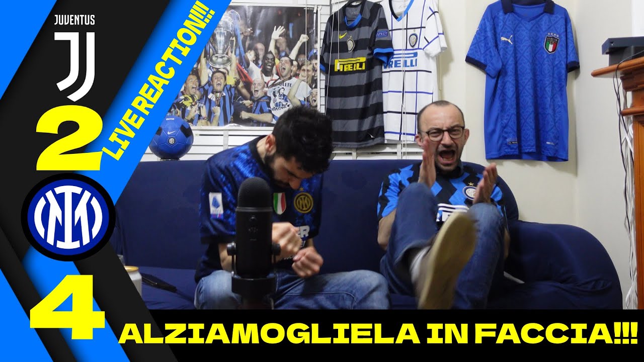 JUVENTUS INTER 2-4!!! 2 COPPE SU 2 ALZATE IN FACCIA!!! [LIVE REACTION]