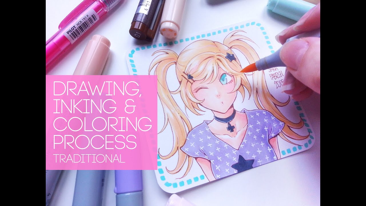 ★ [ZOE] - Mini Artwork ~ Pencil, Liner & Copic Markers