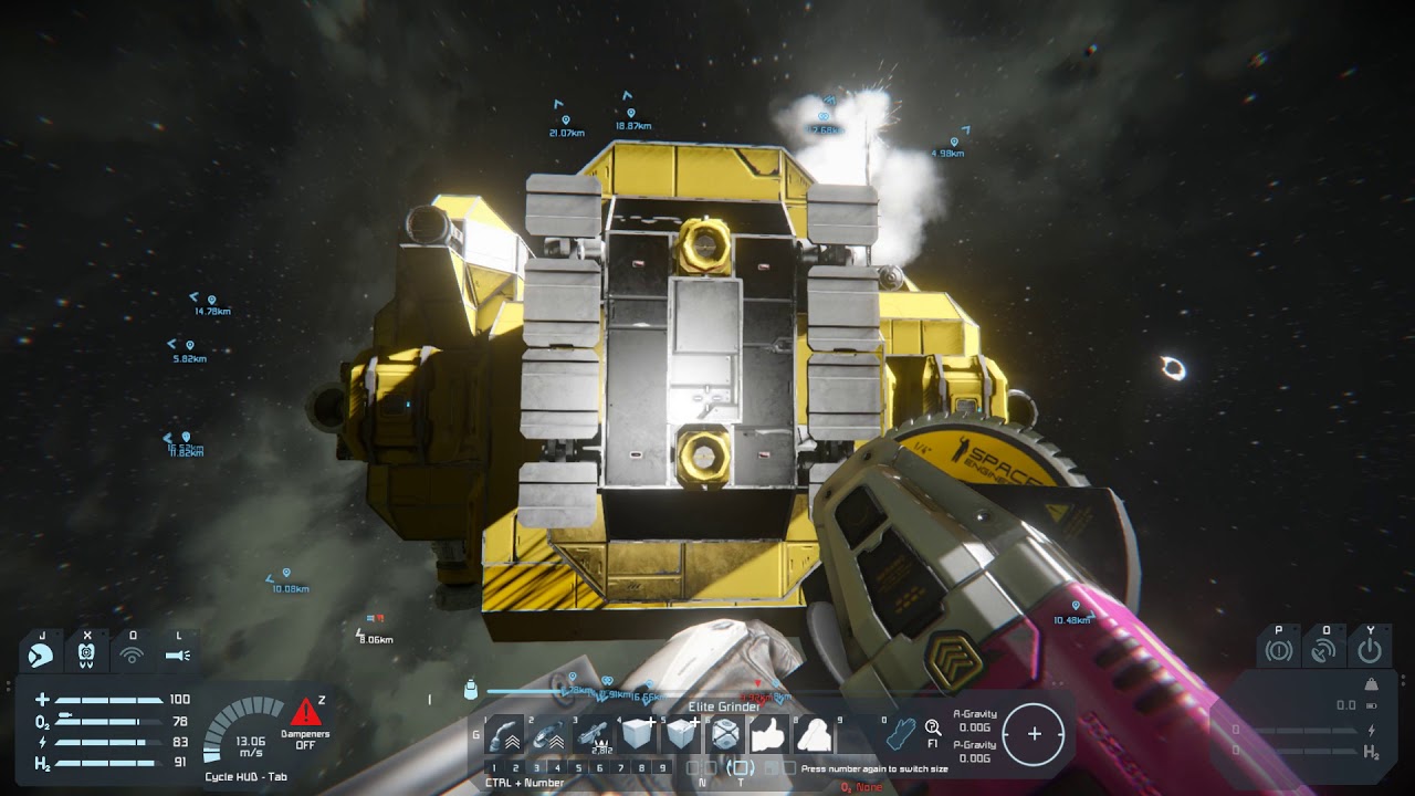Space Engineers - Capturing A Mining Hauler