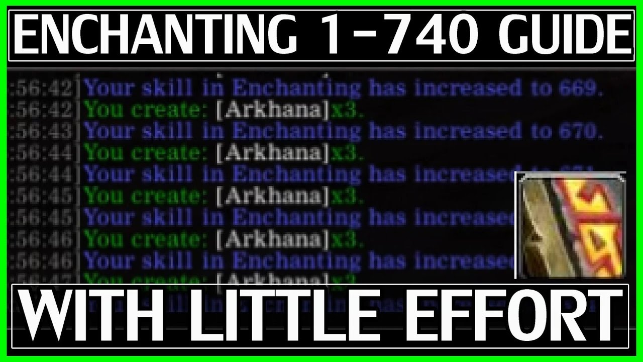 Legion Enchanting Leveling Guide - 1-740 With Little Effort - WoW Legion
