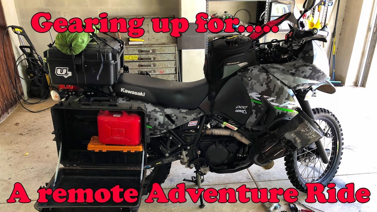 Setting up for a remote area ADV ride - KLR 650