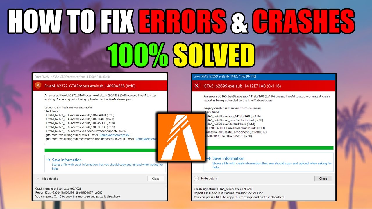Как исправить все сбои и ошибки FiveM в 2025 году | Исправление ошибки GTA5_b2699.exe!sub_1407ED3...