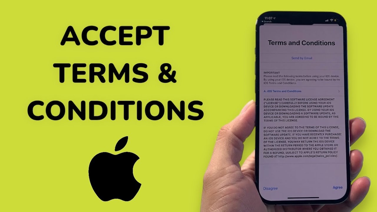 How To Accept Terms and Conditions On iPhone