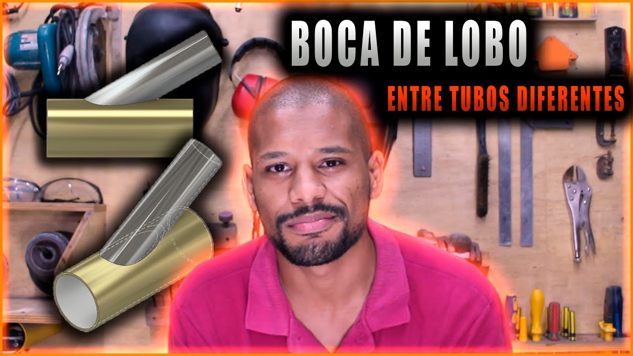 Passo a Passo || Boca de lobo entre dois tubos diferentes