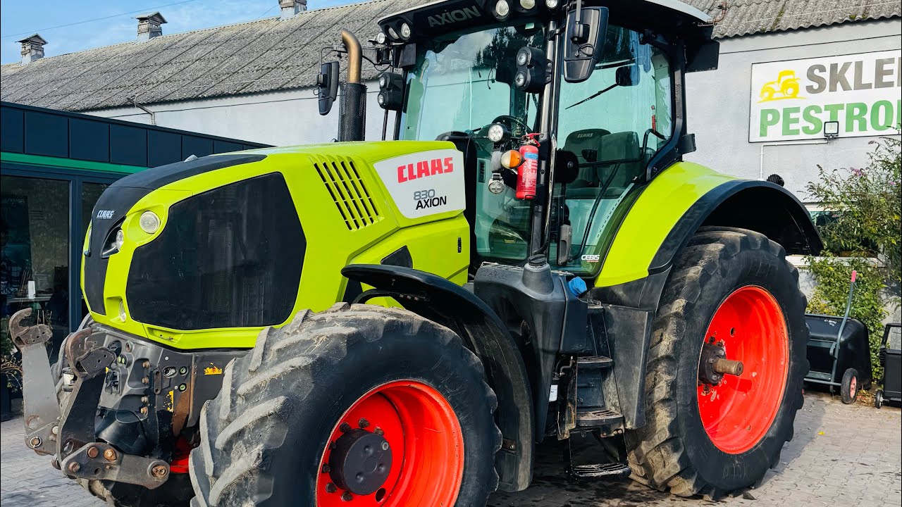 Claas Axion 830 CEBIS, HEXASHIFT, pneumatyka, miękka oś i kabina, w oryginale, prezentacja 