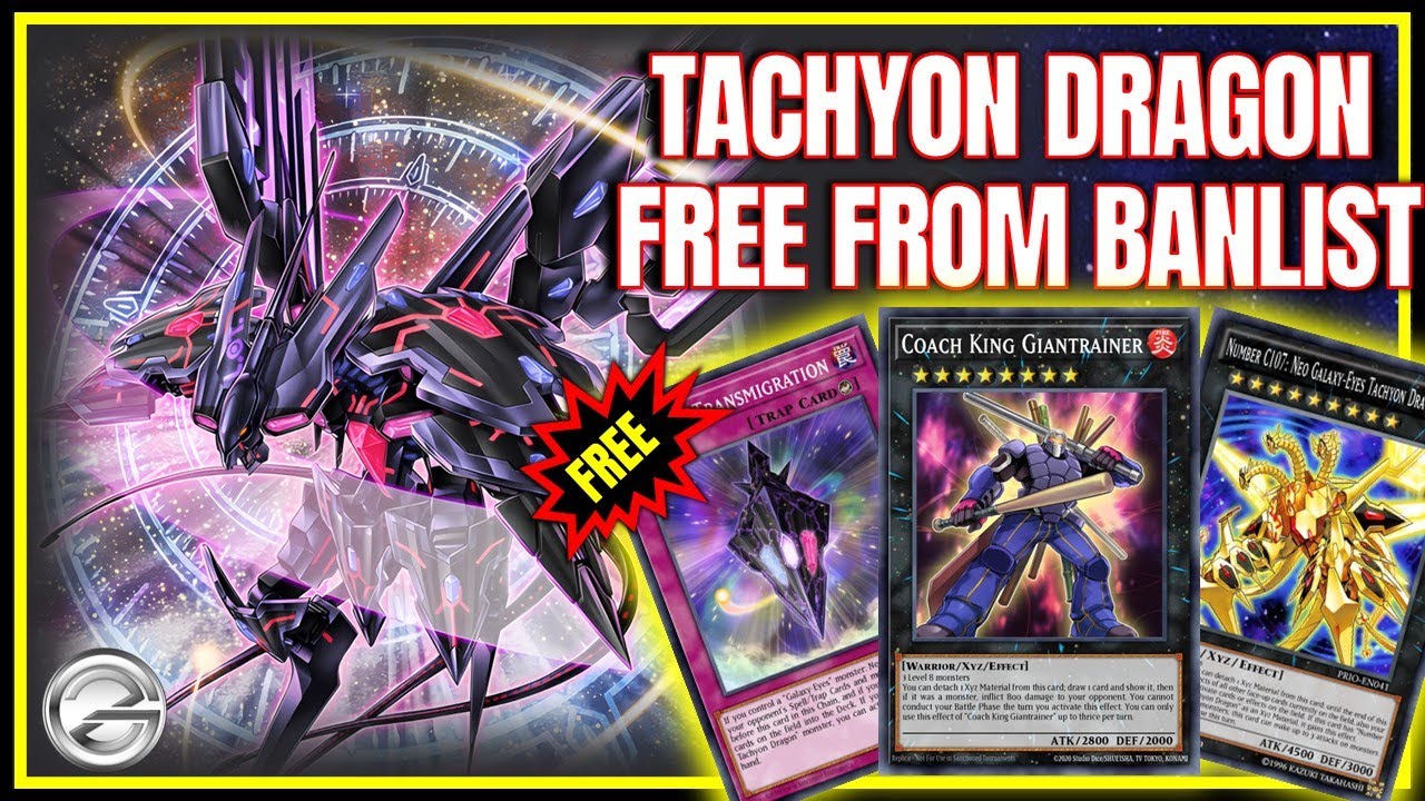 Banlist Update: Tachyon Dragon Deck Is Free! Full Combo Build That Breaks the Game?