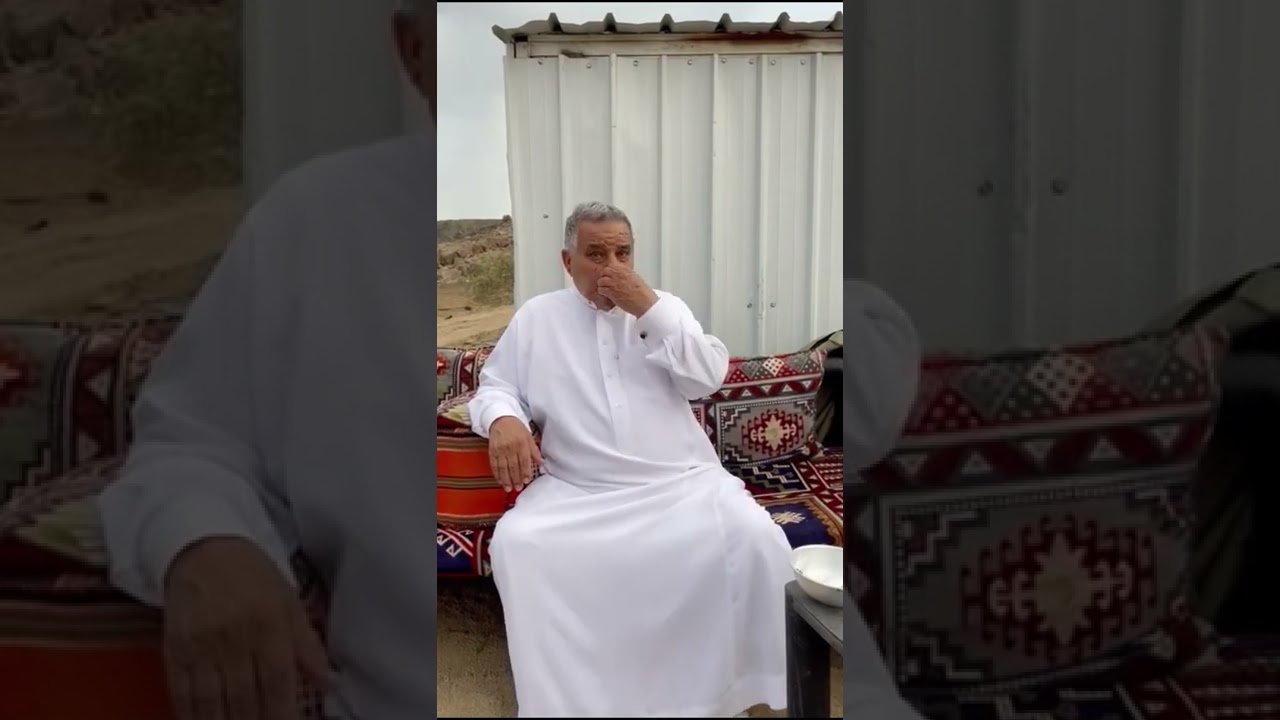 الراوي علي بن جلهم البهيشي الاحمري يروي قصيدة وصف عن محبة البادية الابل