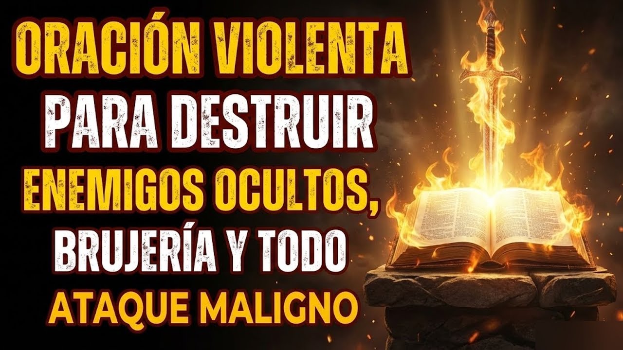 Oración Violenta contra enemigos ocultos y ataques de brujería | Dios pelea por ti