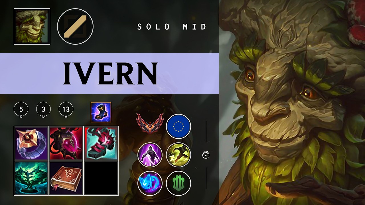 Ivern Mid vs Akali - EUW Grandmaster Patch 26.04