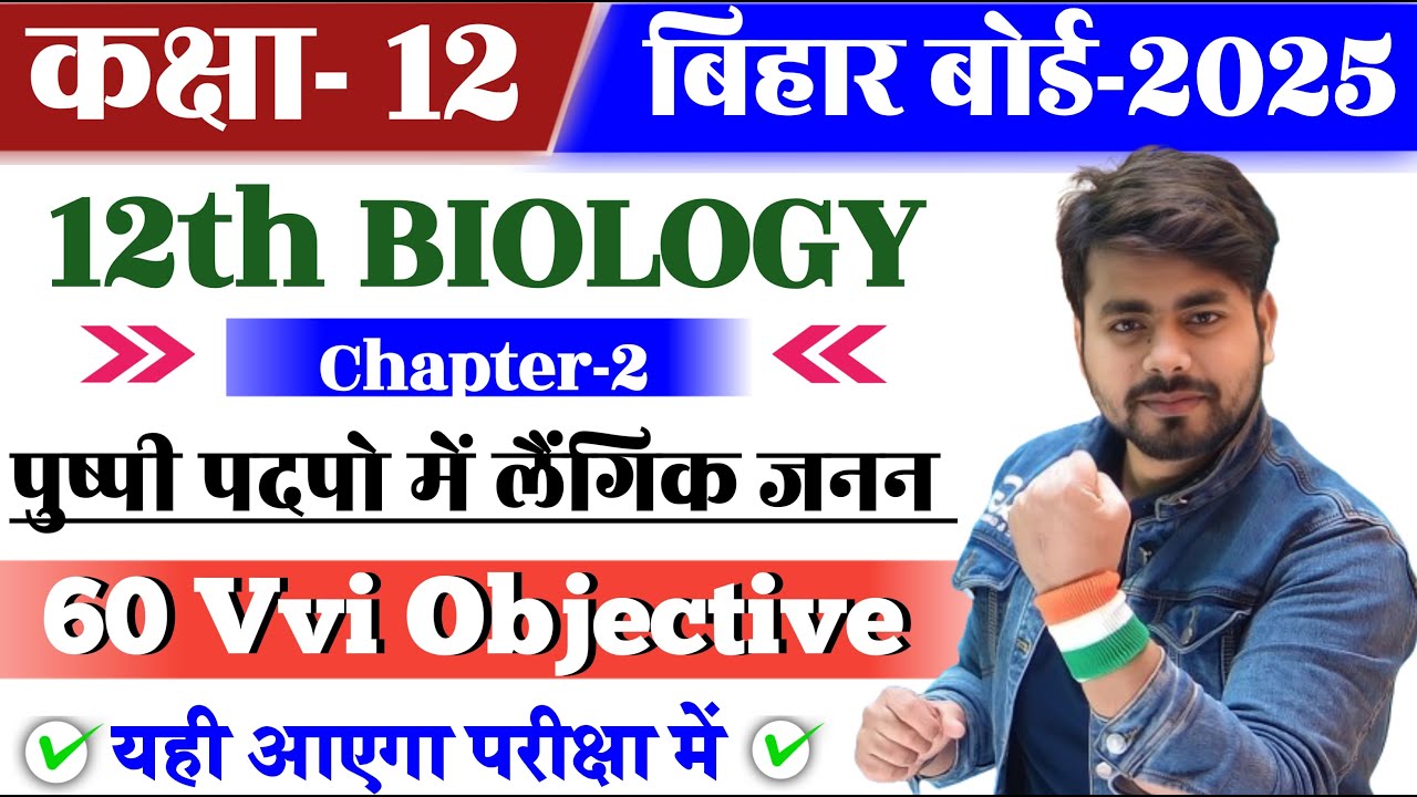 Class 12th Biology Chapter 2 Objective Question 2025 || Vvi Objective Question 2025 12th Biology