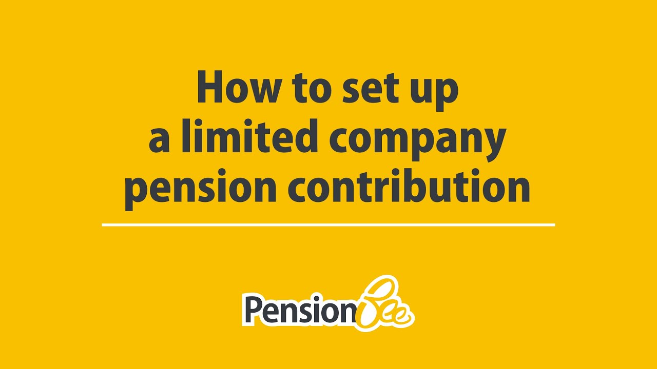 How to set up a limited company pension contribution