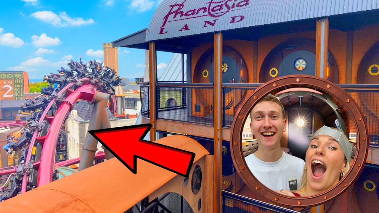 We slept next to a ROLLER COASTER! | Phantasialand Vlog