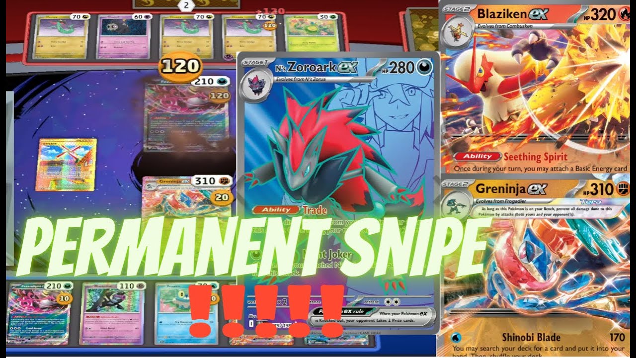 Best way to play Blaziken ex! - Permanent Snipe! - PTCG
