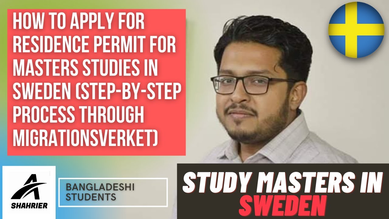 How to Apply for Residence Permit for Masters Studies in Sweden (Step-by-Step process through MV)