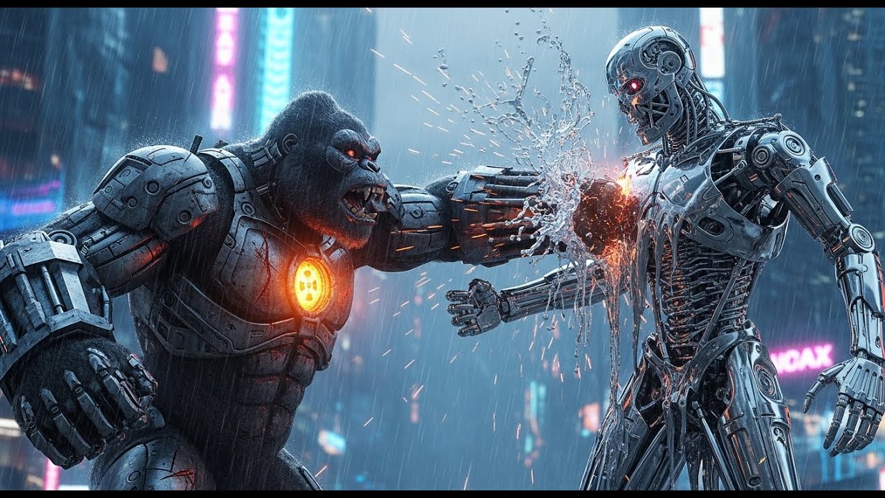 The Battle of Steel Titans: Liquid Metal Nightmare vs. Mecha Kong