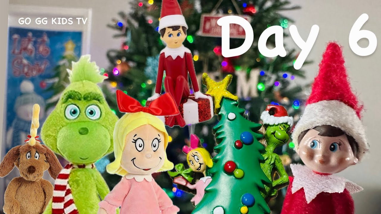✨Elf on the Shelf Snuggler Elf Countdown to Christmas Challenge - Day 6 🎄✨ Grinch Takeover