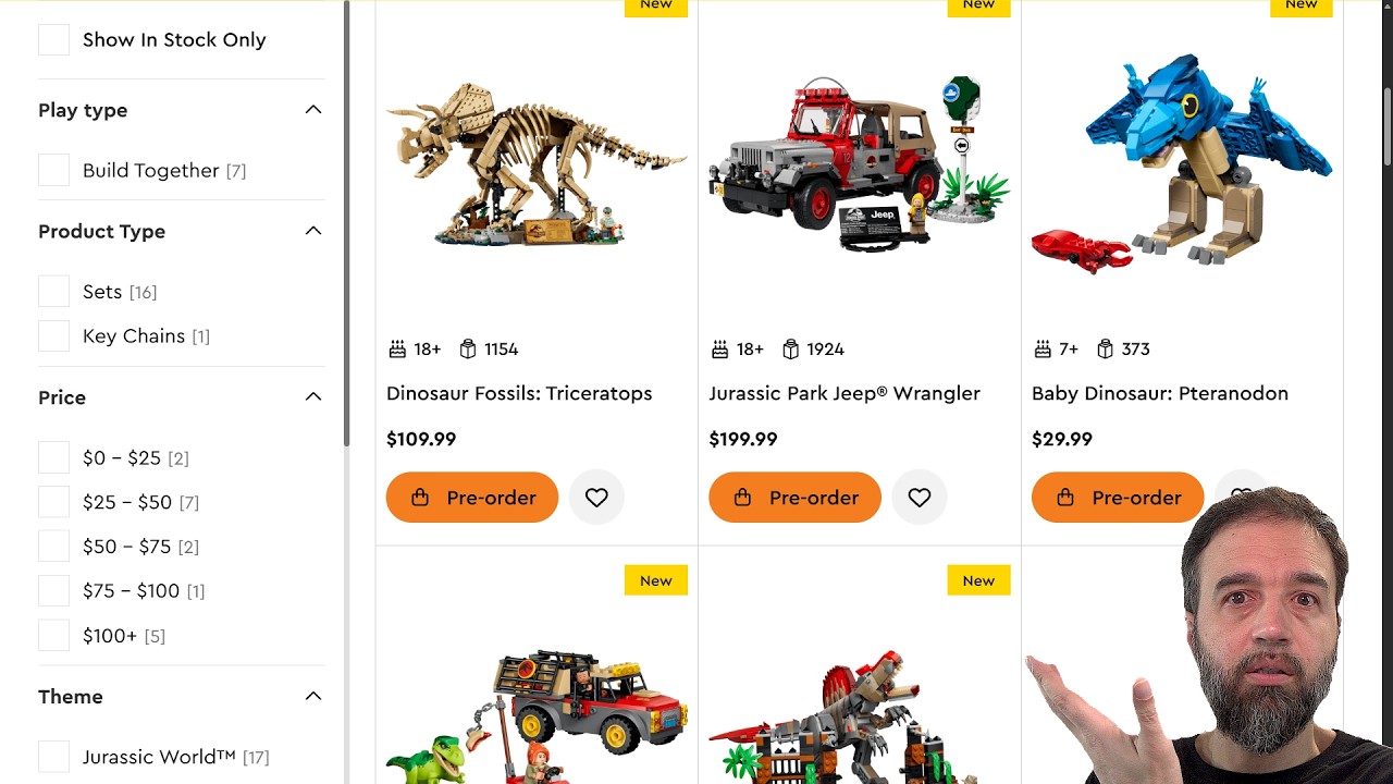 Наконец-то LEGO выпустили в продажу несколько новых наборов по &laquo;Парку Юрского периода&raquo;! Джип, нов...