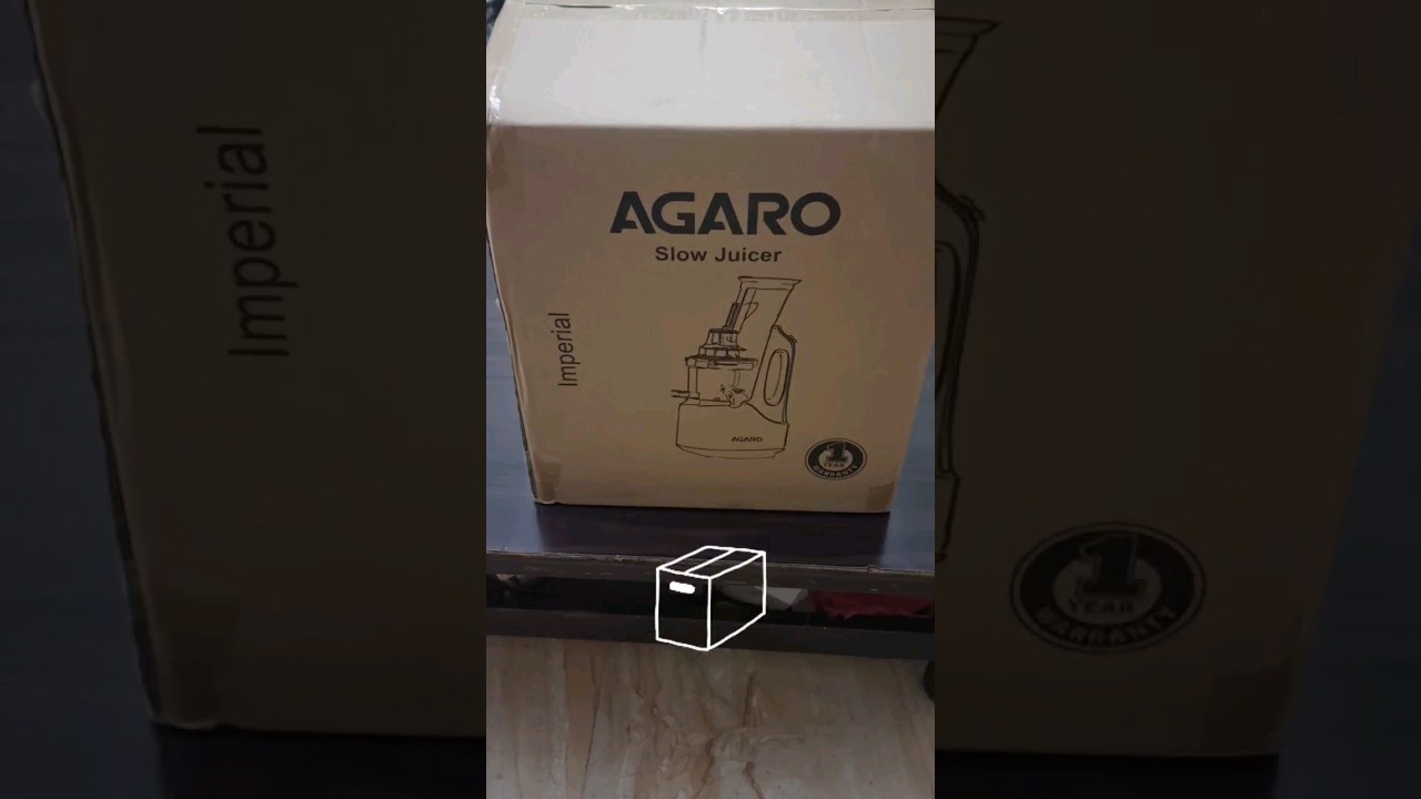 Unboxing of Agaro cold press juicer