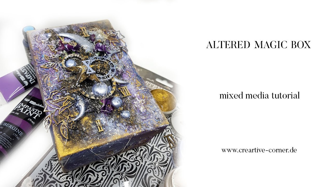 Altered magic box - mixed media tutorial