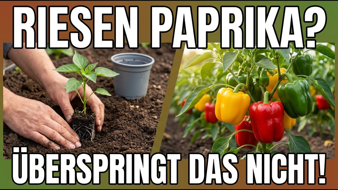 Du darfst Paprika nie ohne das pflanzen! Befolge es für große Früchte und RIESIGE Paprika