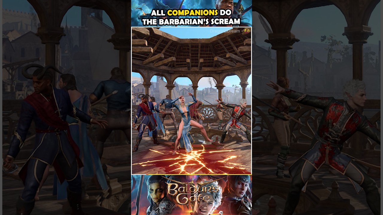 Companions do the barbarian's rage in Baldur's Gate 3