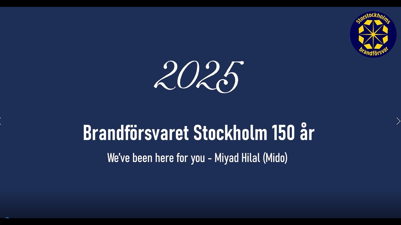 150 &aring;r f&ouml;r trygghet &ndash; en hyllning till brandf&ouml;rsvaret i Stockholm