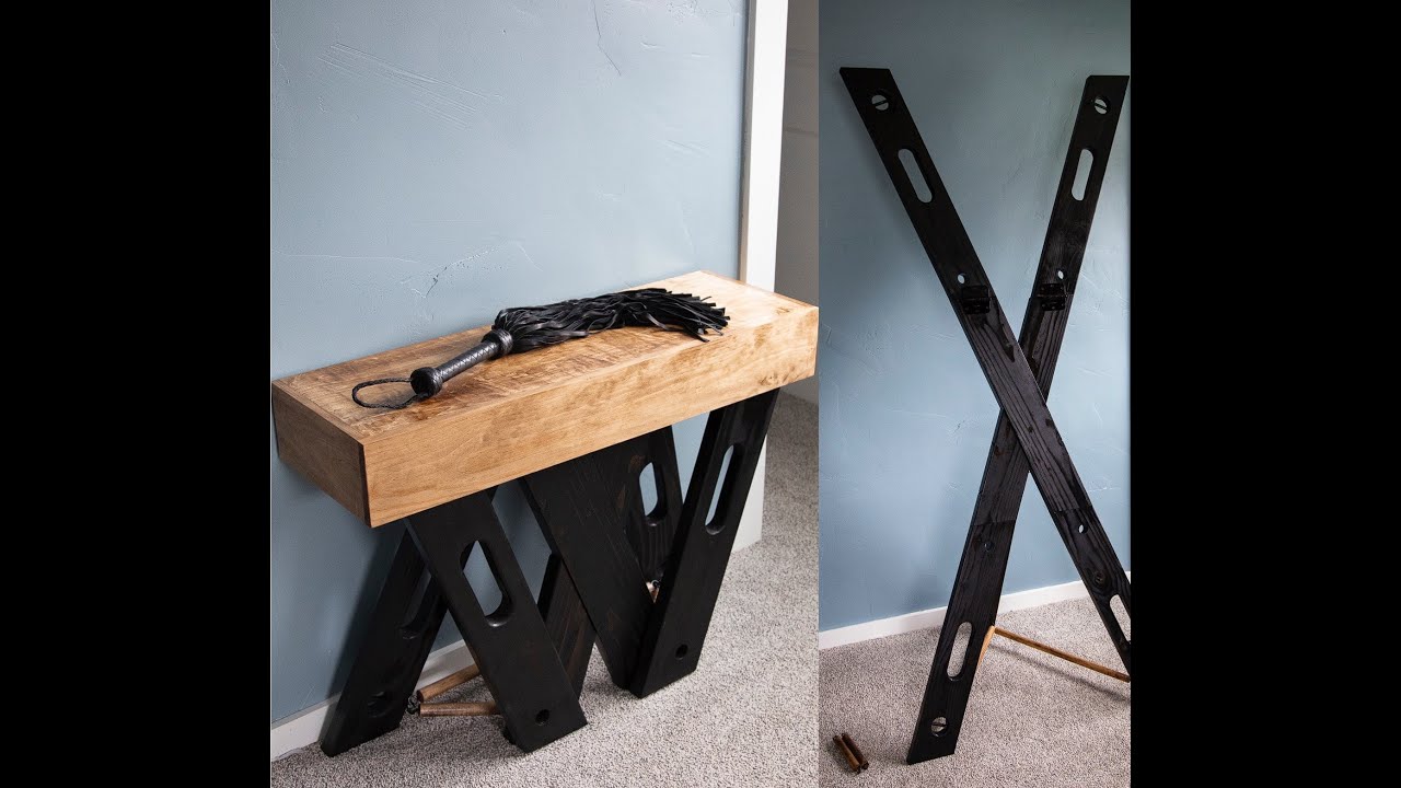 Convertible St. Andrews Cross Disguised as a Hallway Table