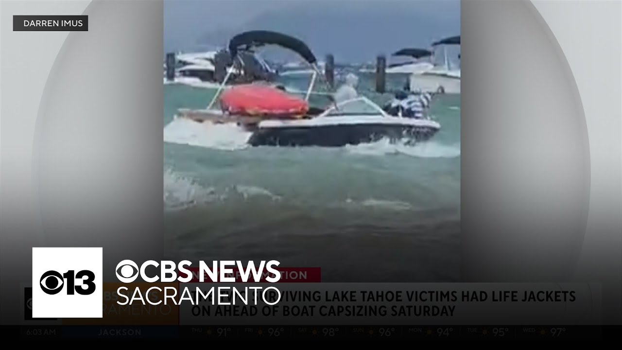 Surviving victims in Tahoe boat accident were wearing life jackets, officials say
