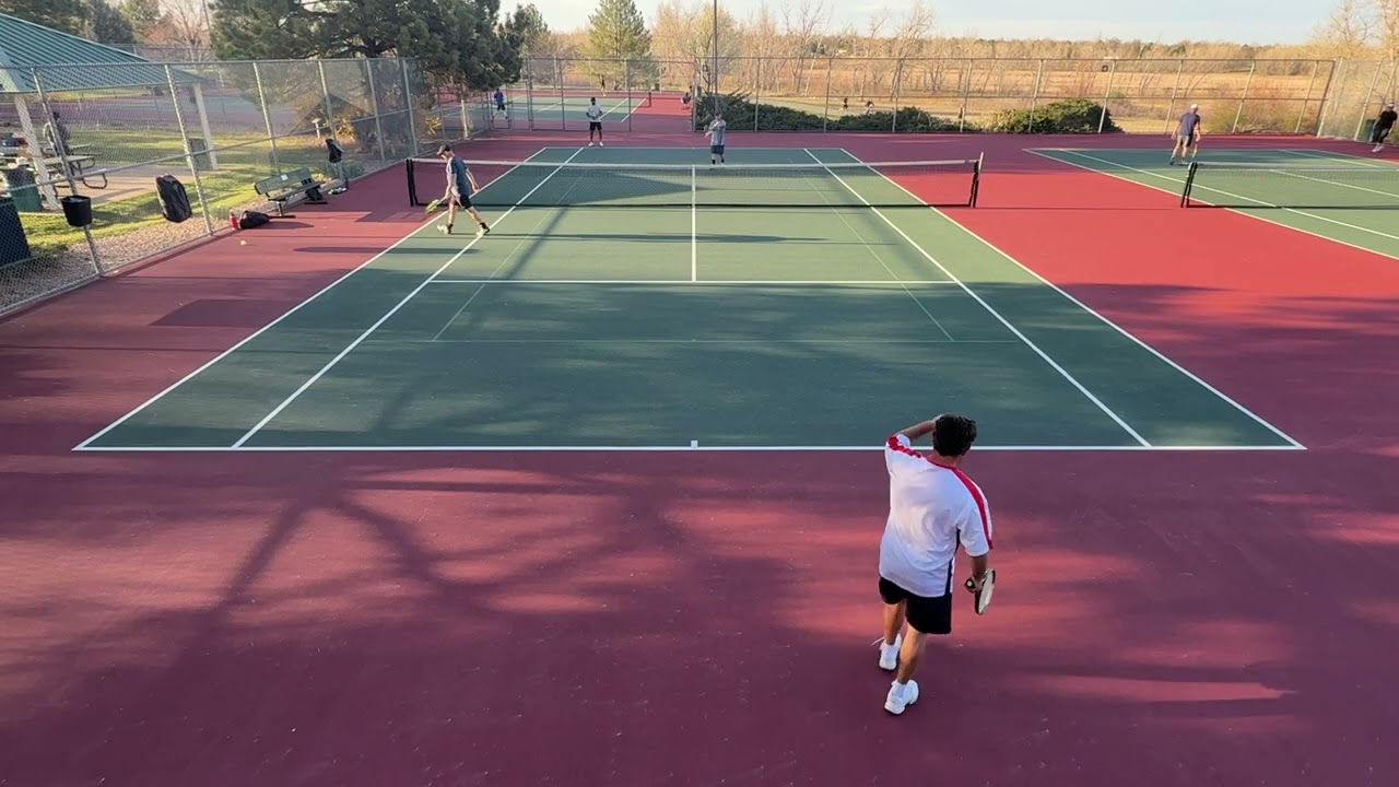 Doubles w/ John vs Steve & Mike