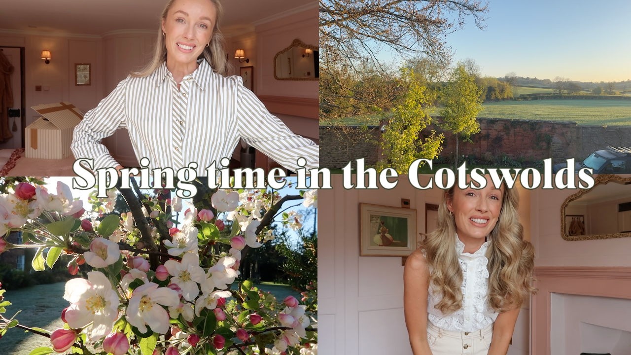 A Wholesome Spring Morning Routine in the Cotswolds 🌳 Sezane Unboxing, Flower Arranging + Beauty