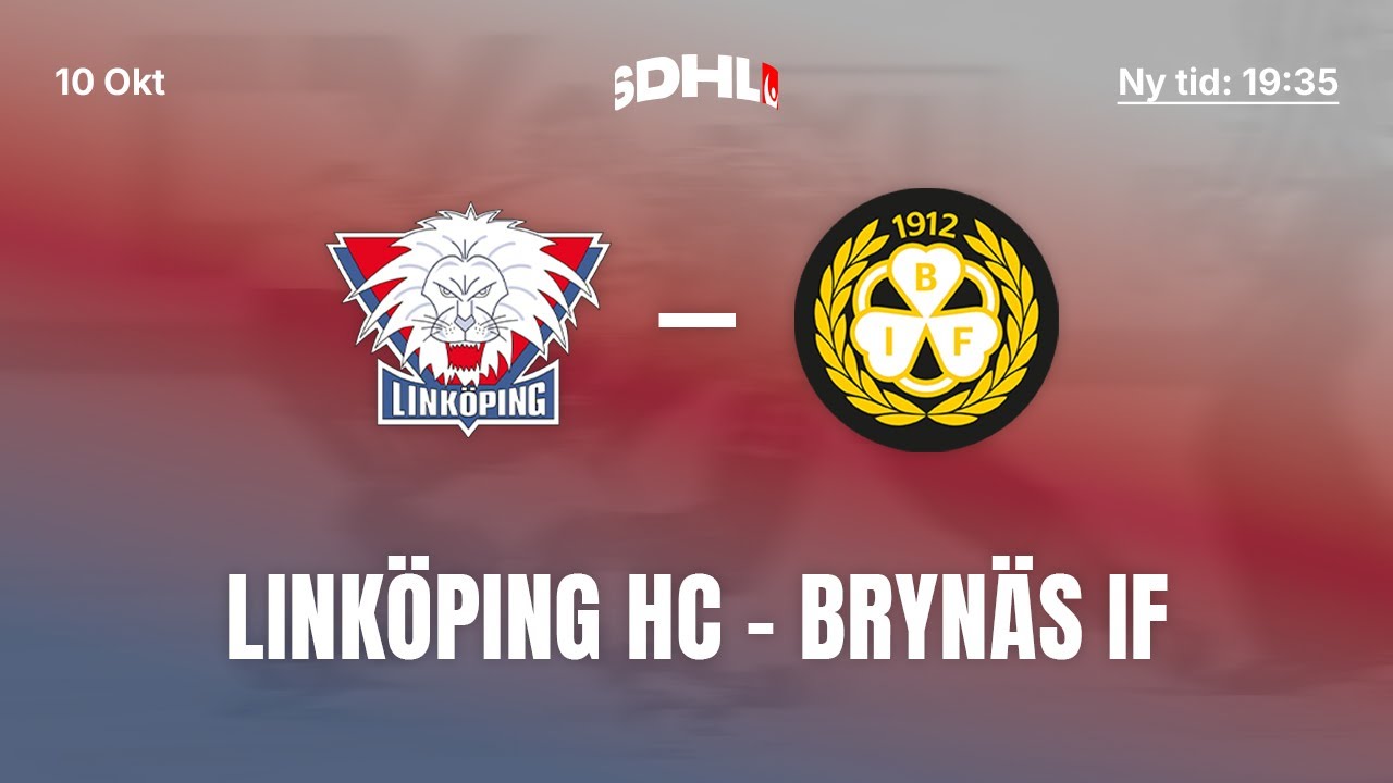 SDHL: Linköping HC - Brynäs IF | Stångebro Ishall | Säsong 25/26
