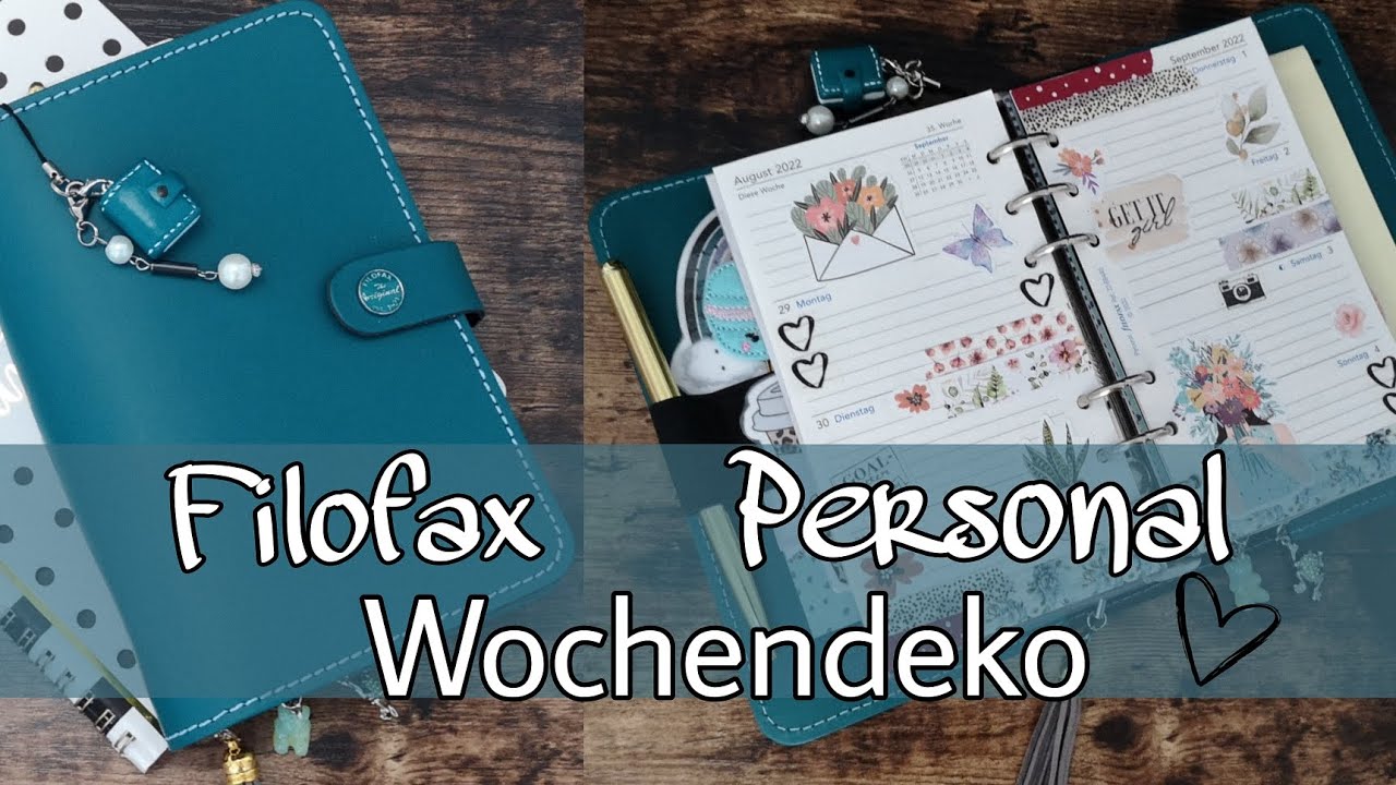 Filofax Personal Wochendeko 🌿🌼🦋
