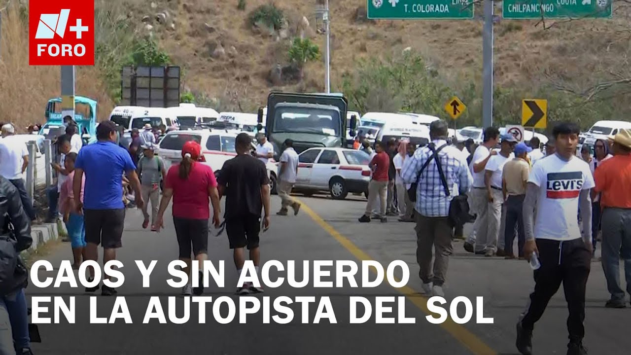 Bloqueo en la autopista del Sol Rumbo cumple 5 horas de bloqueo