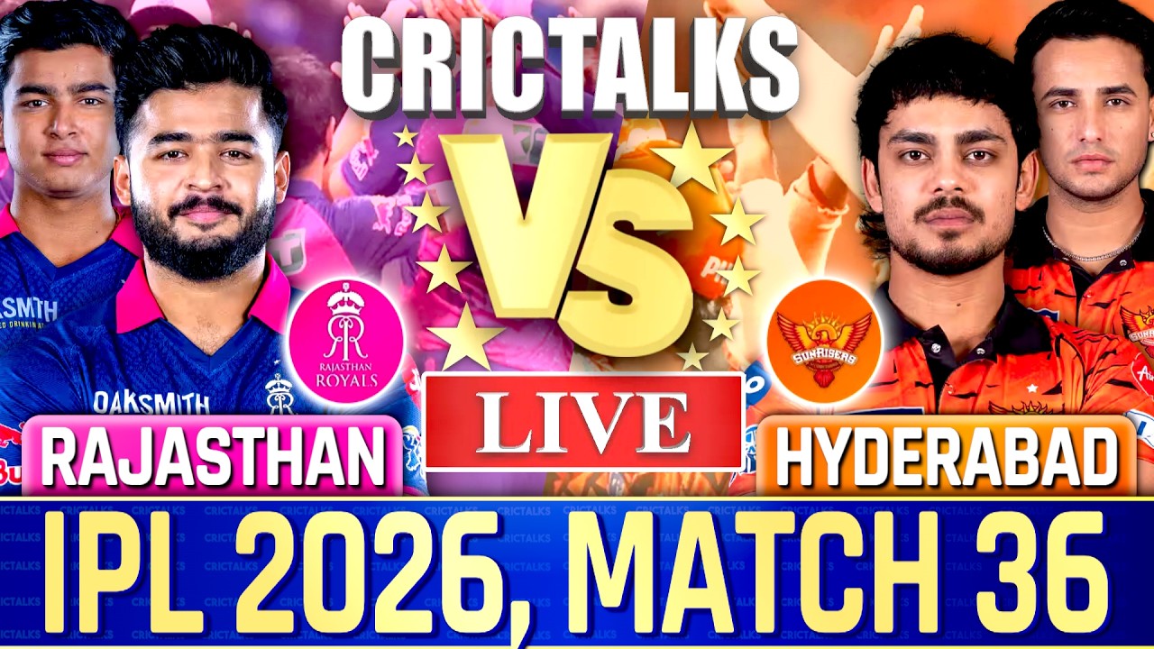 🔴 Live: RR vs SRH, Live Commentary | IPL 2026 | Cricket Live Match Score , 1st Innings